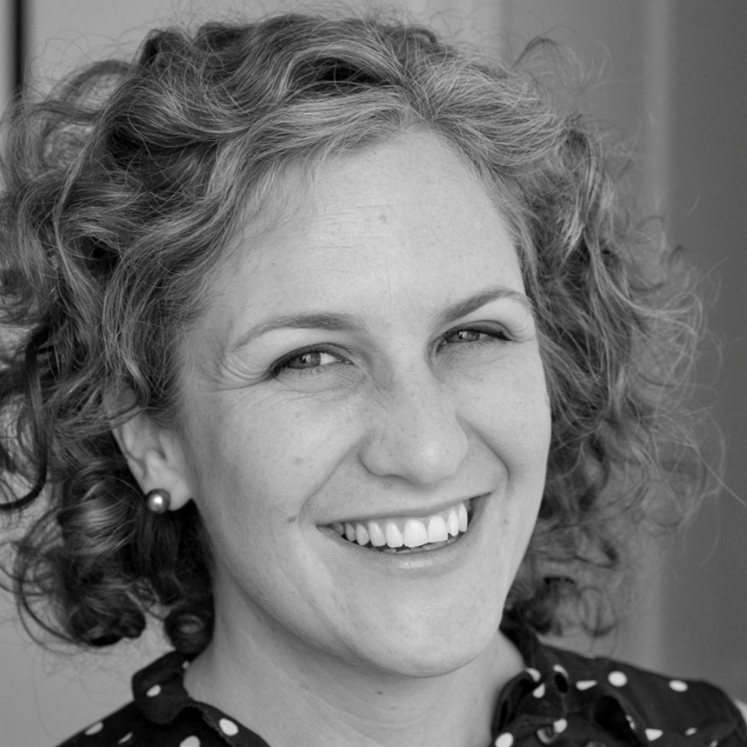 Black and white portrait of Calantha Brigham