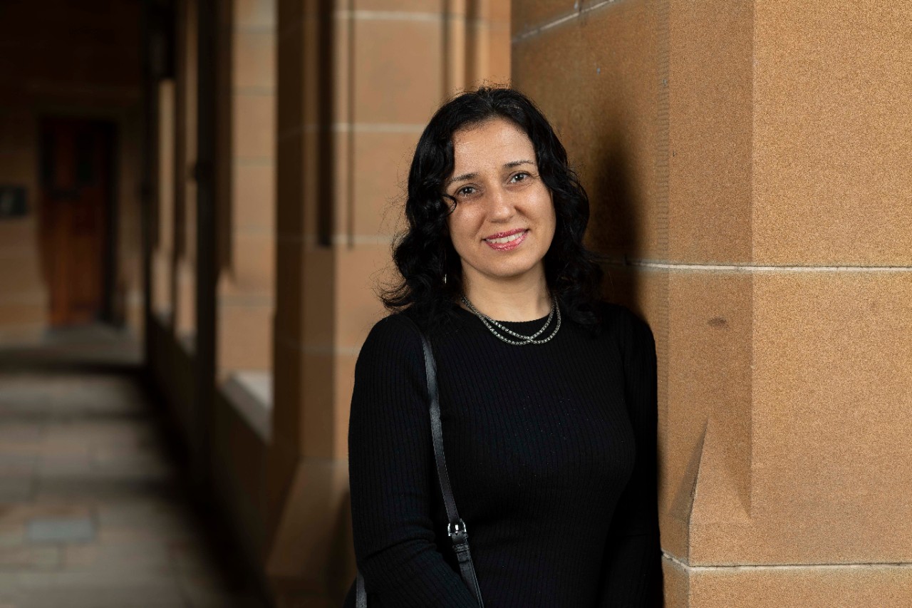 photo of Anna Chokekchyan in the university quadrangle