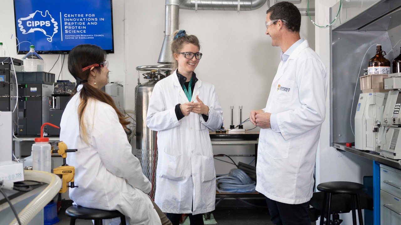 Professor Richard Payne with students