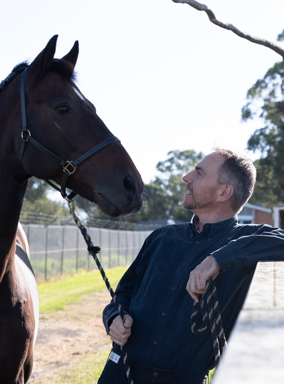 Denis Verwilghen with Black Beauty