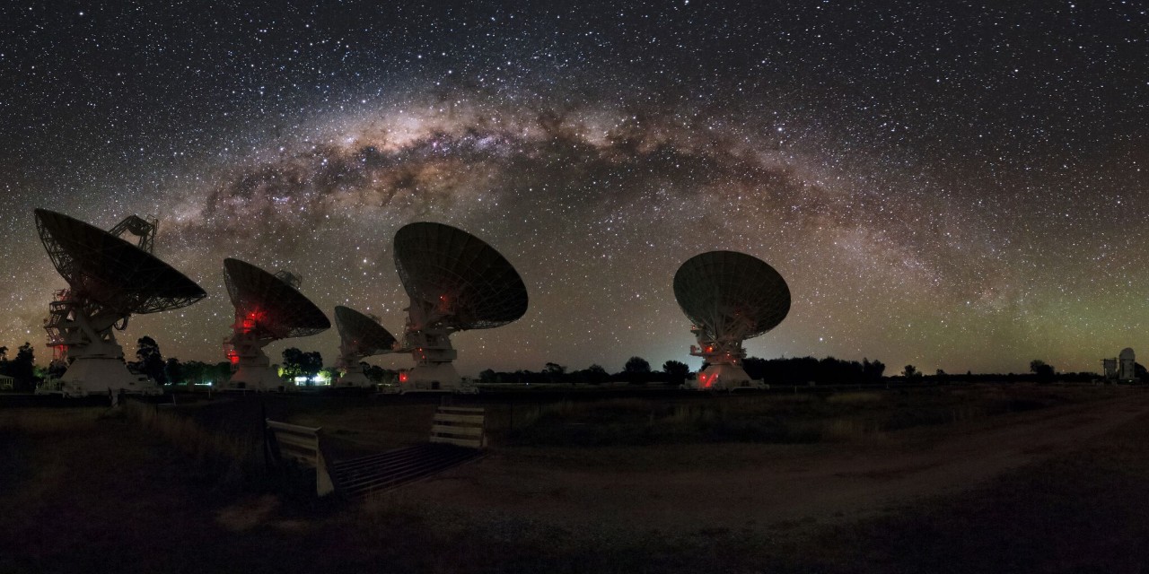The University used the CSIRO’s Australia Telescope Compact Array to monitor the Cow. Credit: Alex Cherney, CSIRO.