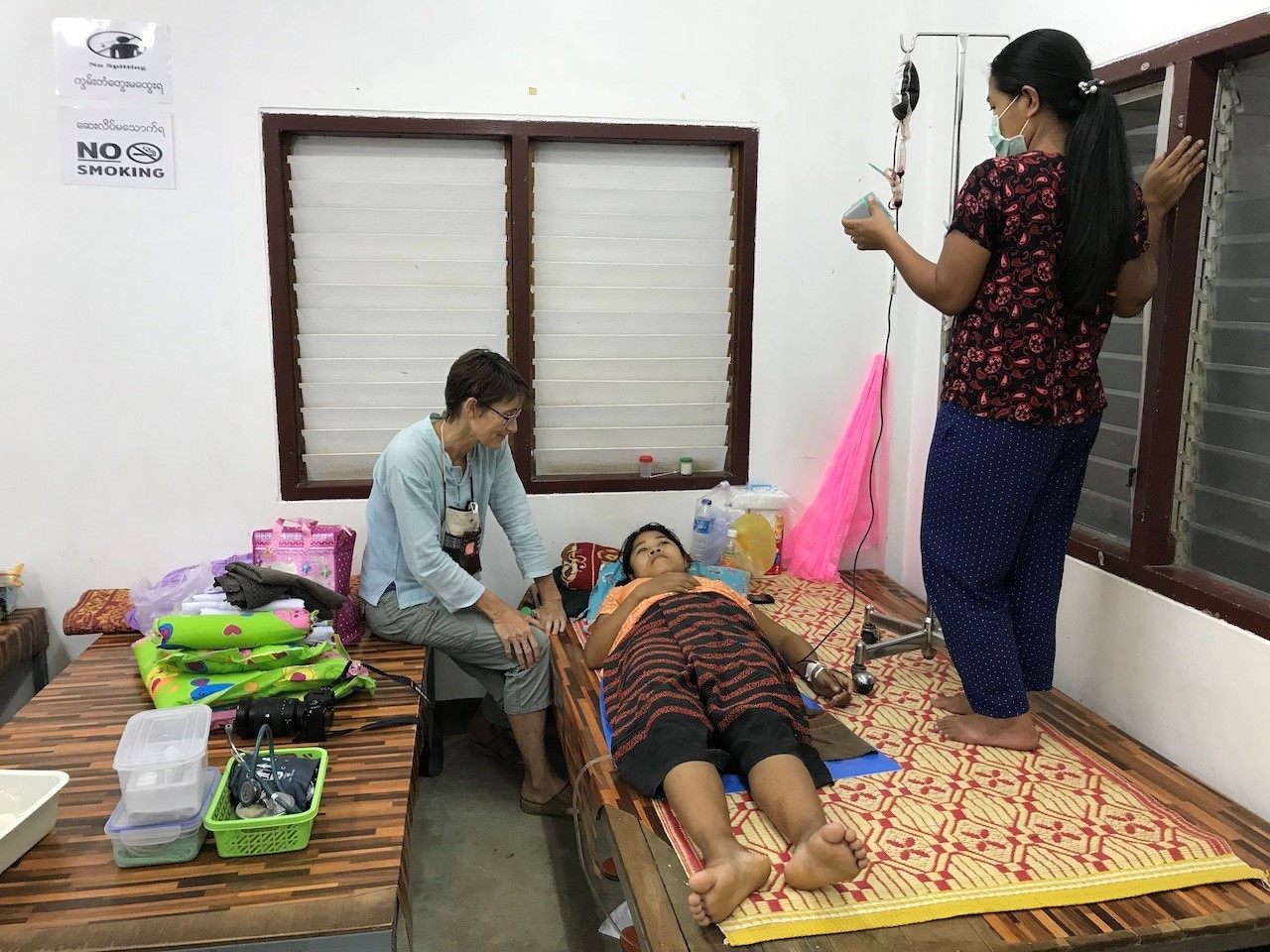 People waiting at the clinic