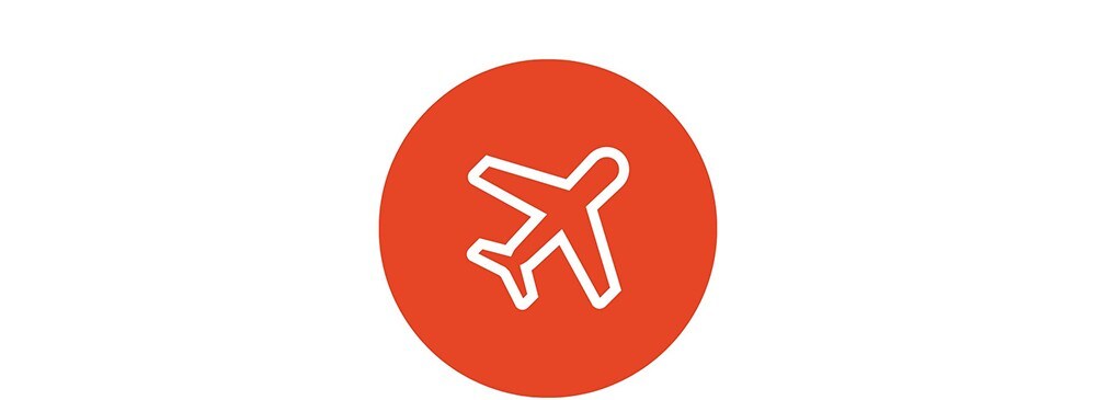 Icon of an aeroplane