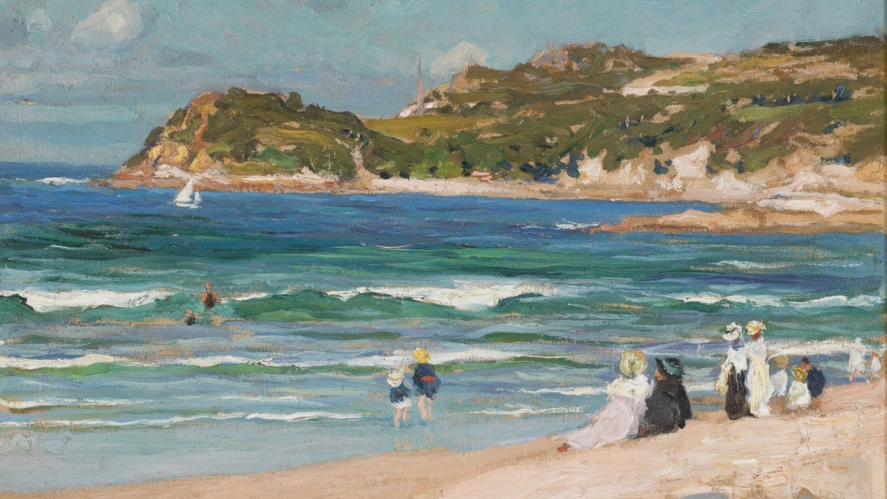Manly Beach, oil painting by Emanuel Phillips Fox