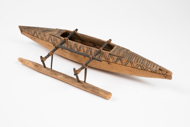 Model canoe