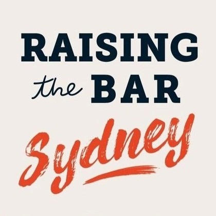 Plain square with text that says "Raising the Bar Sydney"