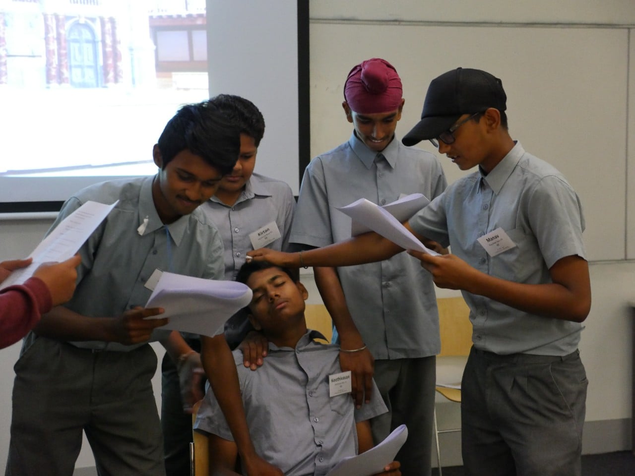 Group of students interacting