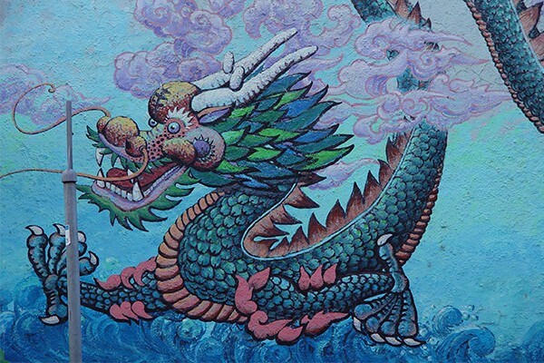 "Mural: Chinese Dragon" by Franco Folini