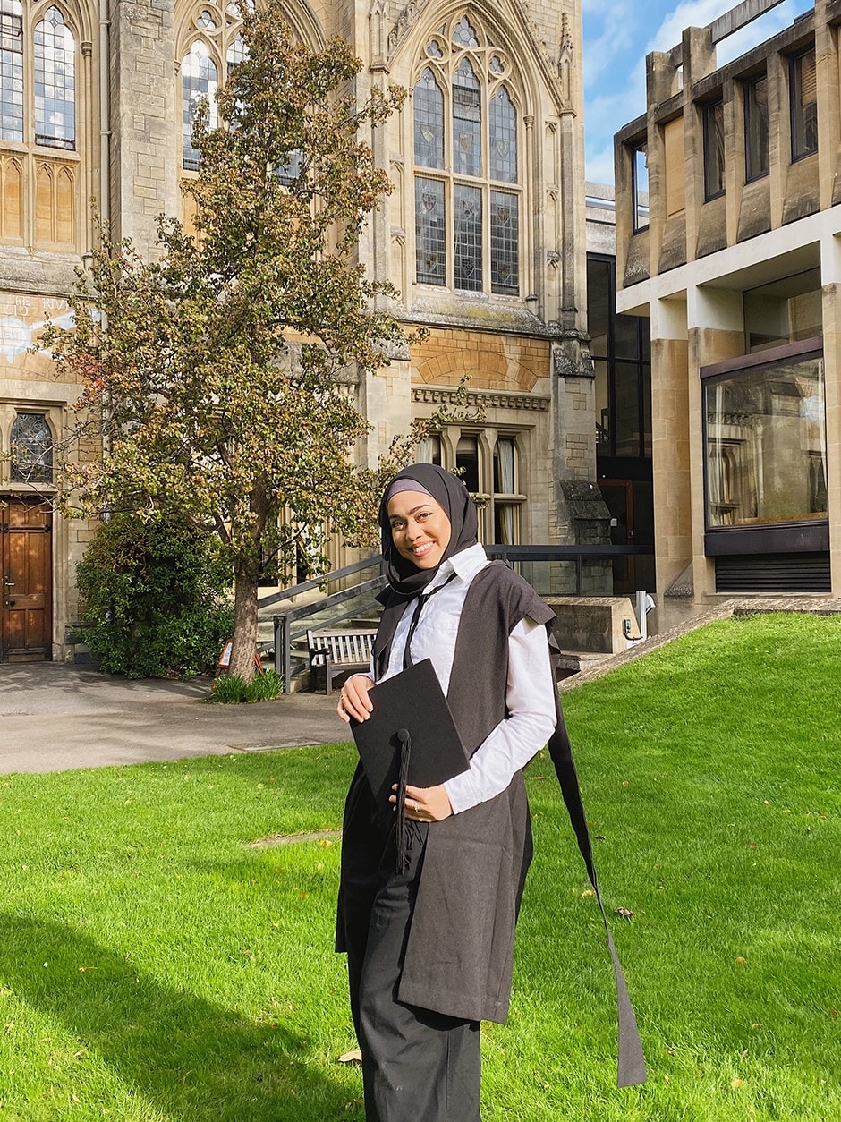 Arts graduate Iman Salim Ali Farrar's matriculation at Balliol College, University of Oxford