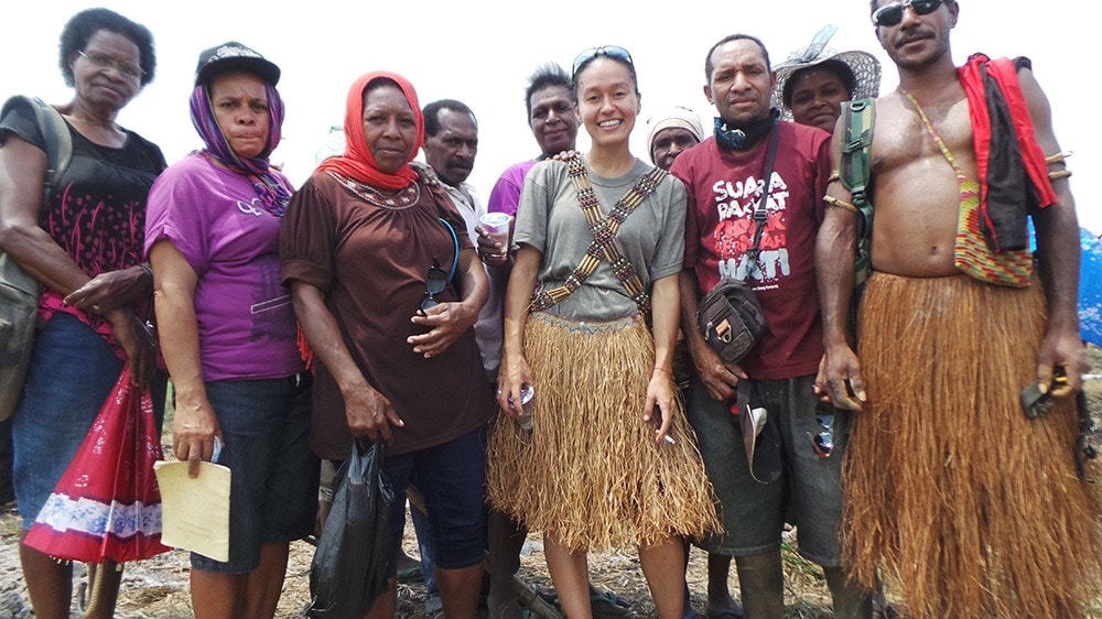 Marind villagers from Merauke, West Papua.