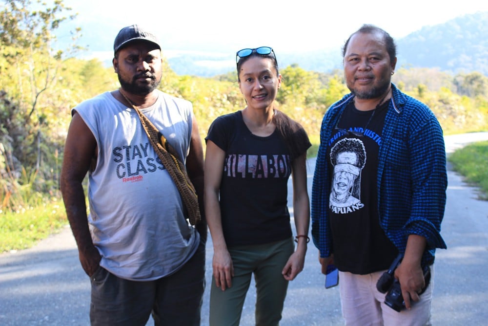 Sophie Chao with fellow fieldworkers in West Papua.