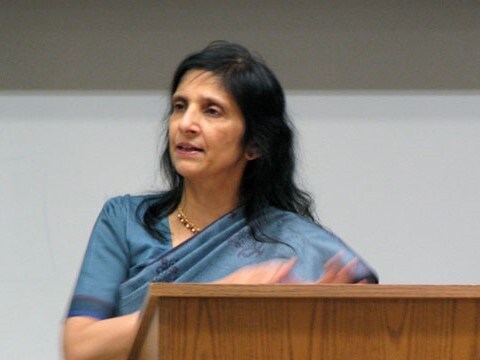 Keynote speaker Gauri Viswanathan, Professor at Columbia University