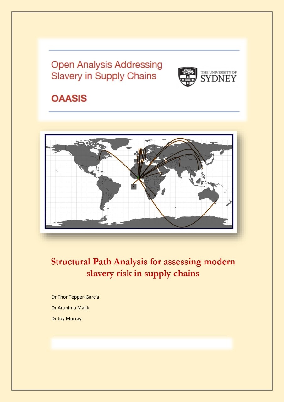 Structural Path Analysis for assessing modern slavery risk in supply chains