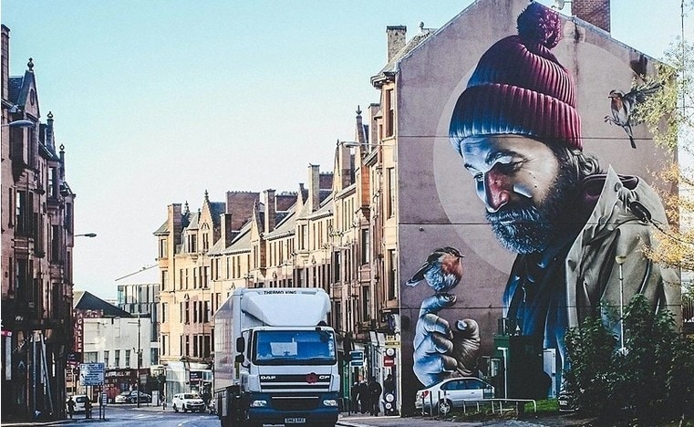 Image of a mural in Glasgow