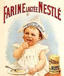 Vintage poster of baby formula