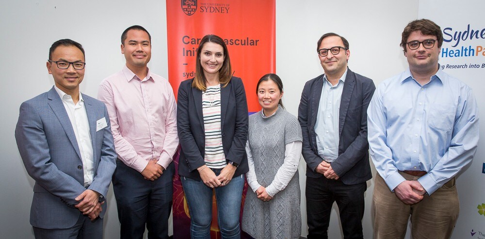 A group of cardiovascular researchers from 2018. They are University of Sydney’s Cardiovascular Initiative researchers and received eight of the thirteen NSW Health Early-Mid Career Fellowships in 2018