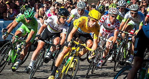 cyclists at la Tour de France