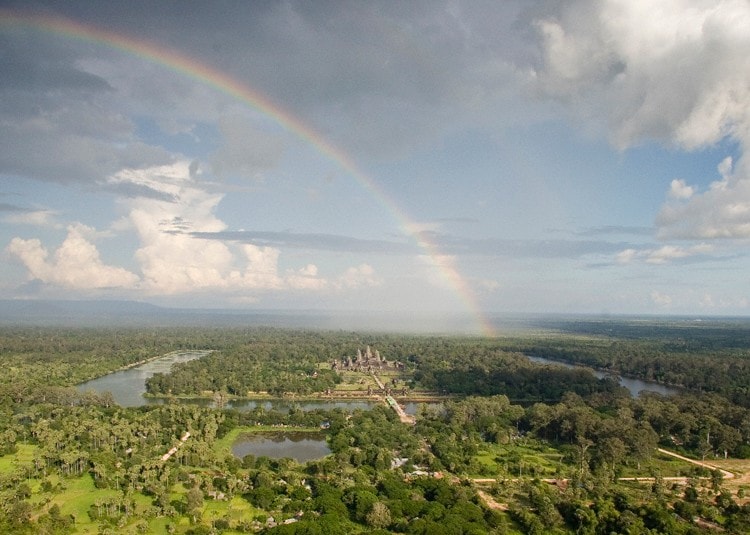 View over Angkor Wat from the west