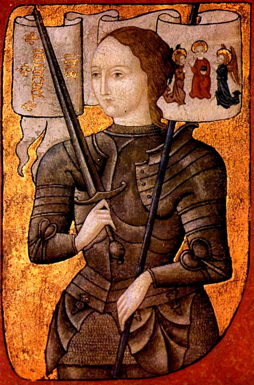 An artist's interpretation of Joan of Arc. Image: Centre Historique des Archives Nationales, Paris/Wikimedia Commons.