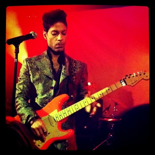 Prince performs at the Troubador theatre in West Hollywood