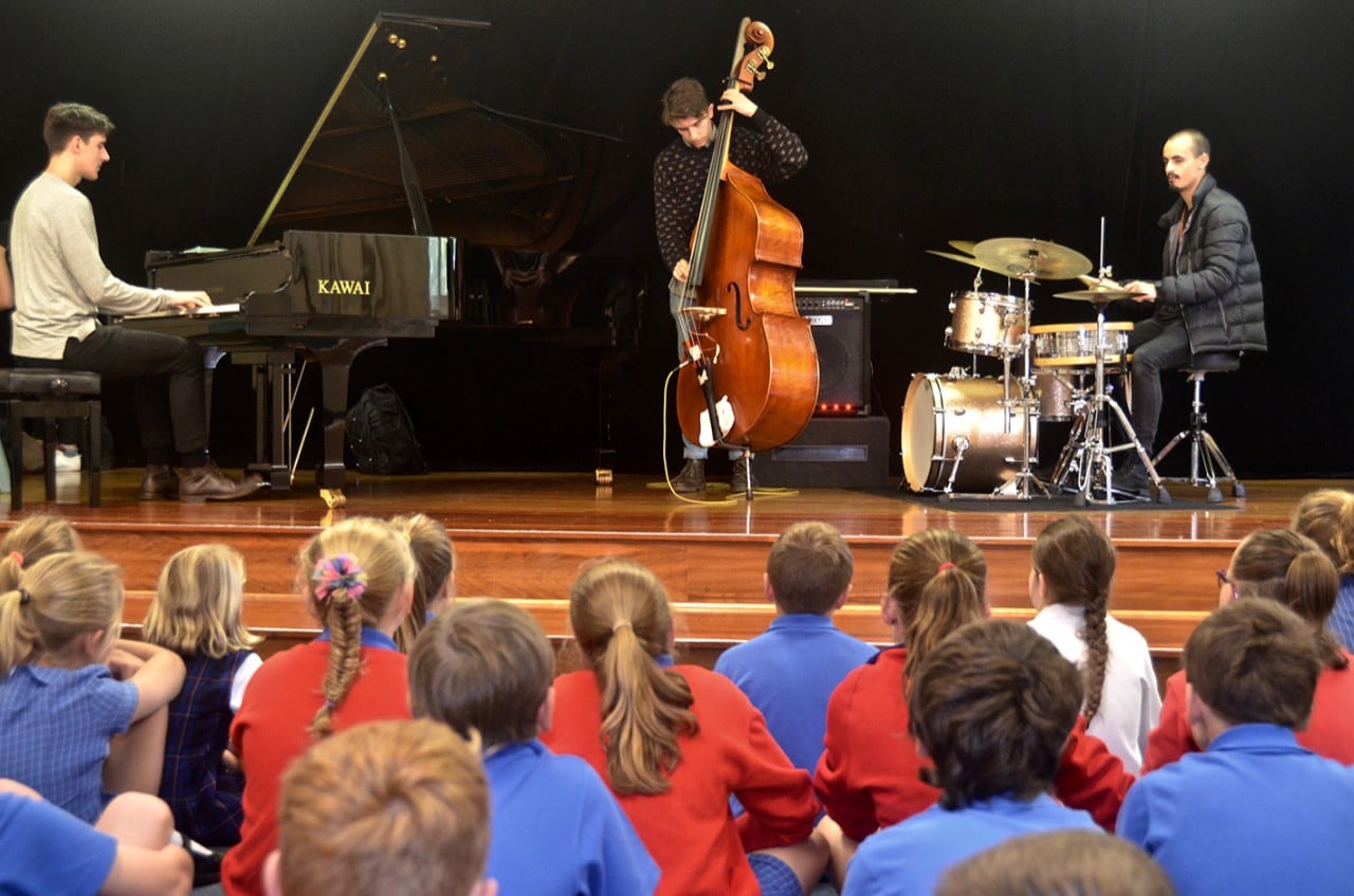 Students from the University of Sydney’s Conservatorium of Music performing at Dubbo Regional Conservatorium.