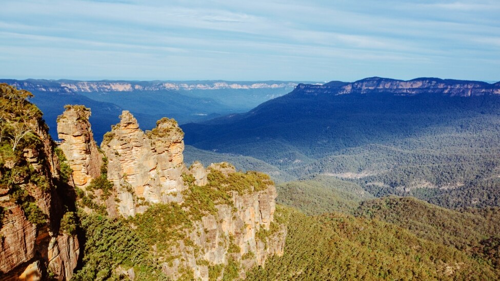 The three sisters in Katoomba, Blue Mountains National Park.