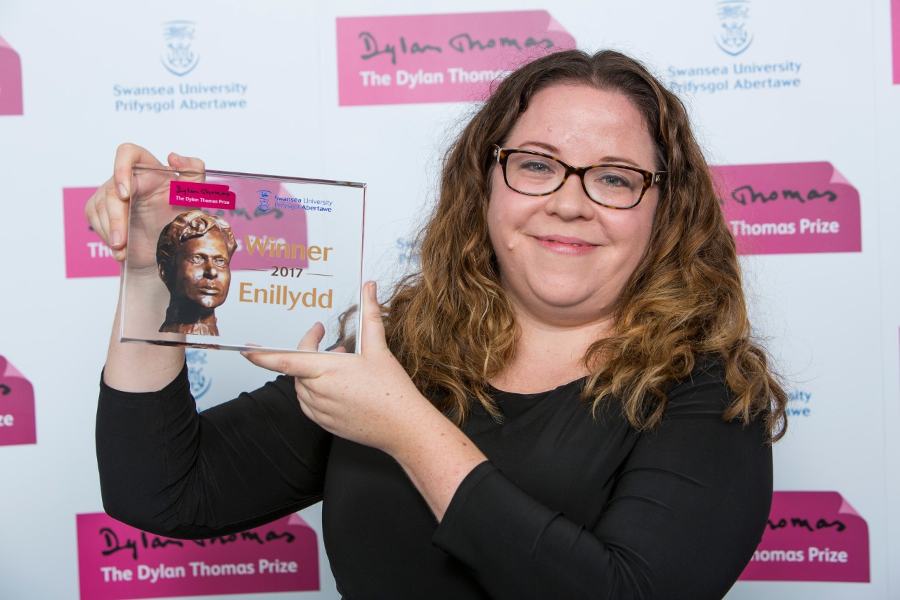 Dr Fiona McFarlane accepted the International Dylan Thomas Prize at a ceremony in Wales.