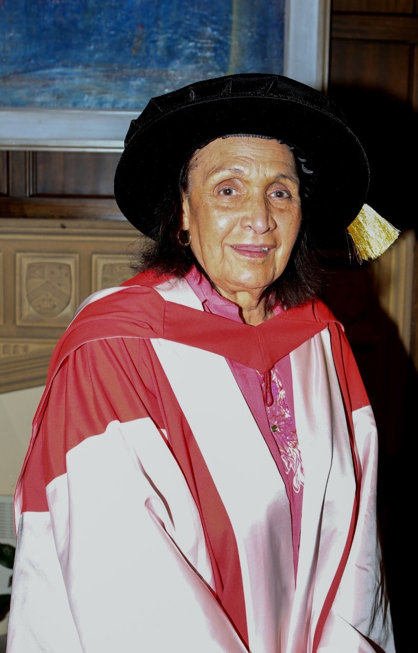 A photo of Dr Naomi Mayers at the citation.