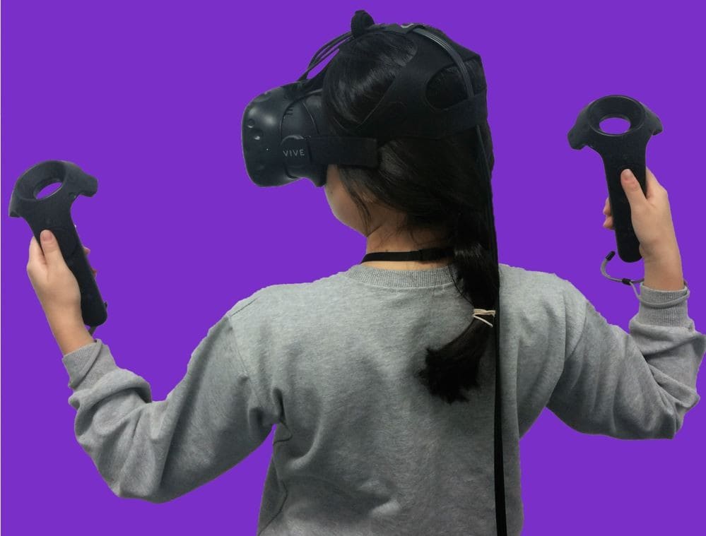 Study co-author Soojeong Yoo, a PhD candidate in the School of Information Technologies, plays a VR game.