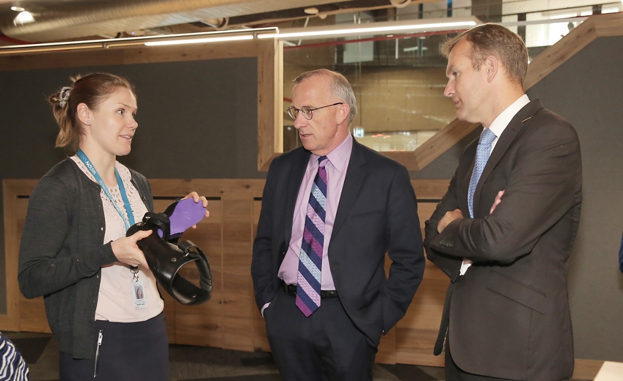 University of Sydney Vice-Chancellor and NSW Education Minister inspect the Westmead Education and Conference Centre