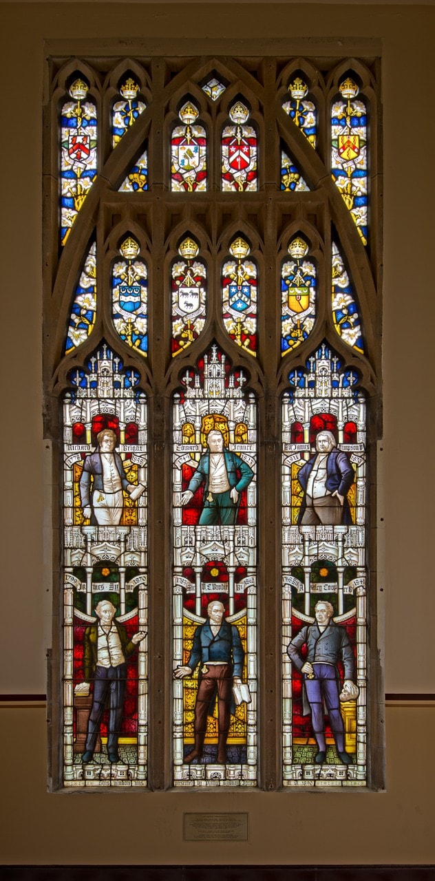 The Anderson Stuart Building's stained-glass windows