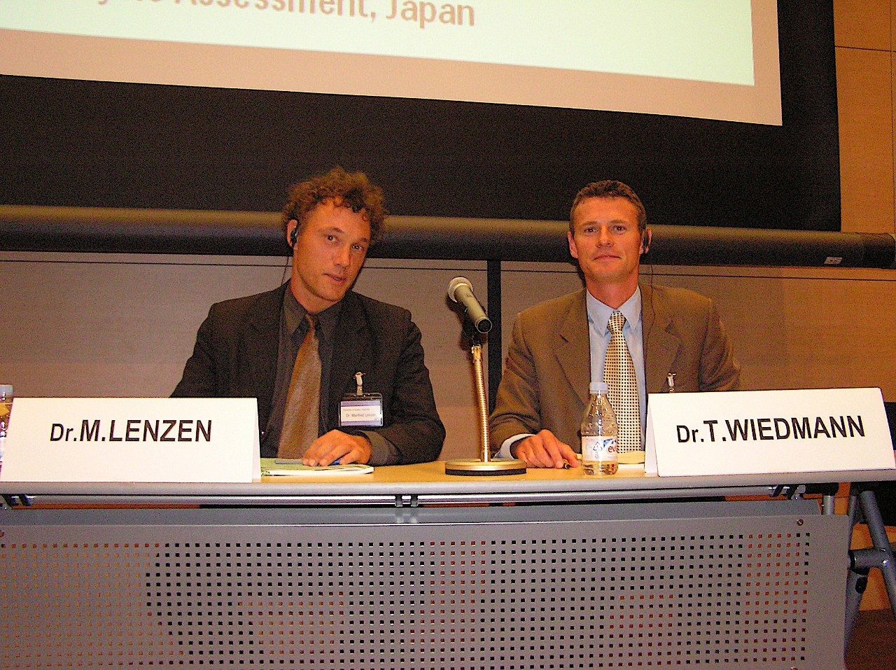 Professor Manfred Lenzen and Associate Professor Tommy Wiedmann (L-R)