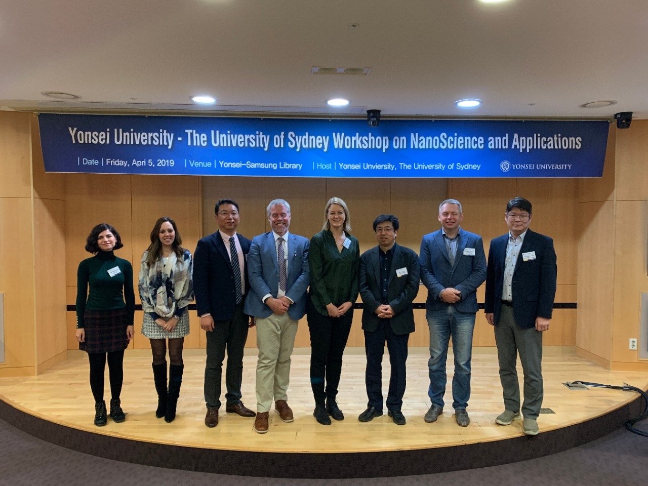 Nanoscience and application workshop with researchers from the University of Sydney and Yonsei University 