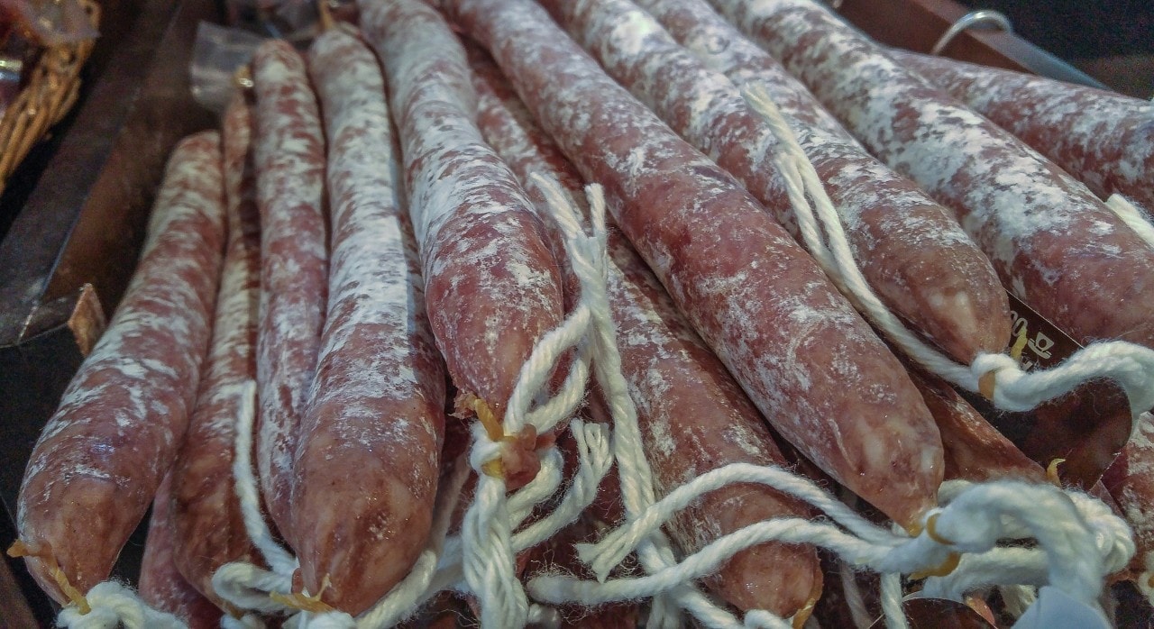 photo of delicatessen sausages 