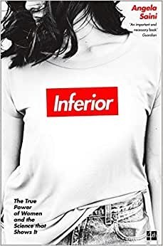 photo of a book cover with a woman wearing a white t-shirt