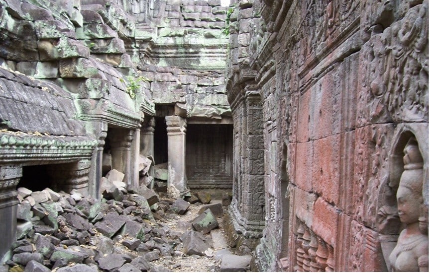 A ruined temple at Angkor