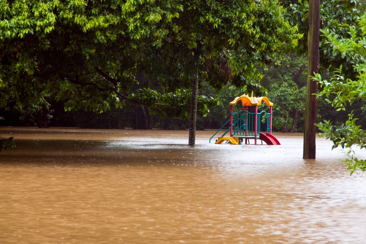 Flooding image from Shutterstock