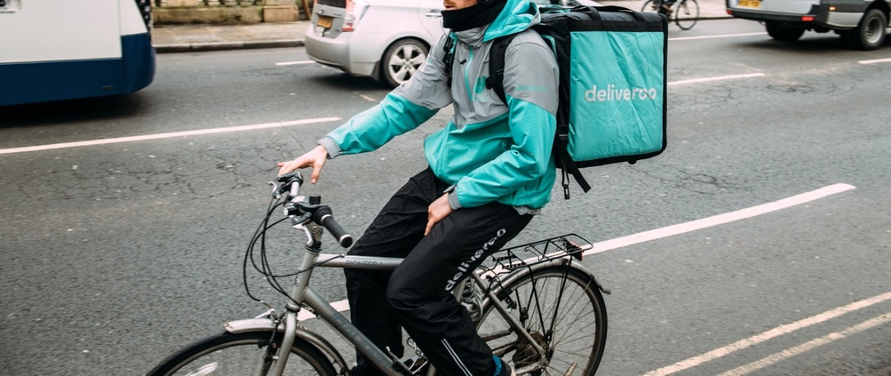 A deliveroo employee 