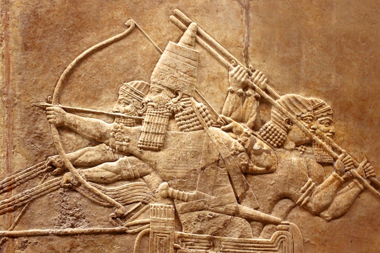 Image depicts typical Assyrian art