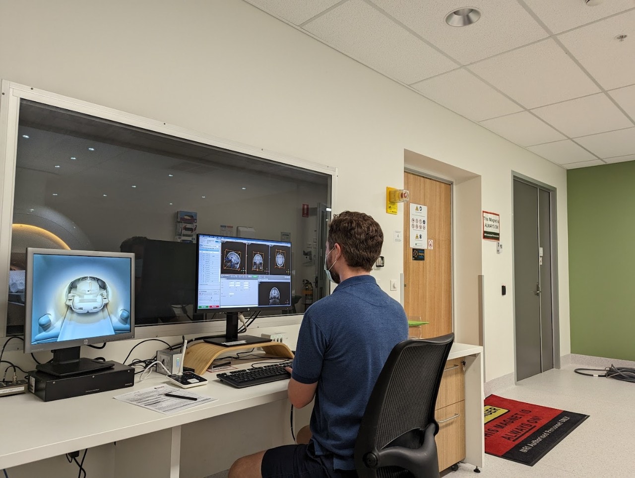 An MRI machine in action at Neuroscience Research Australia (NeuRA) in Randwick, Sydney.