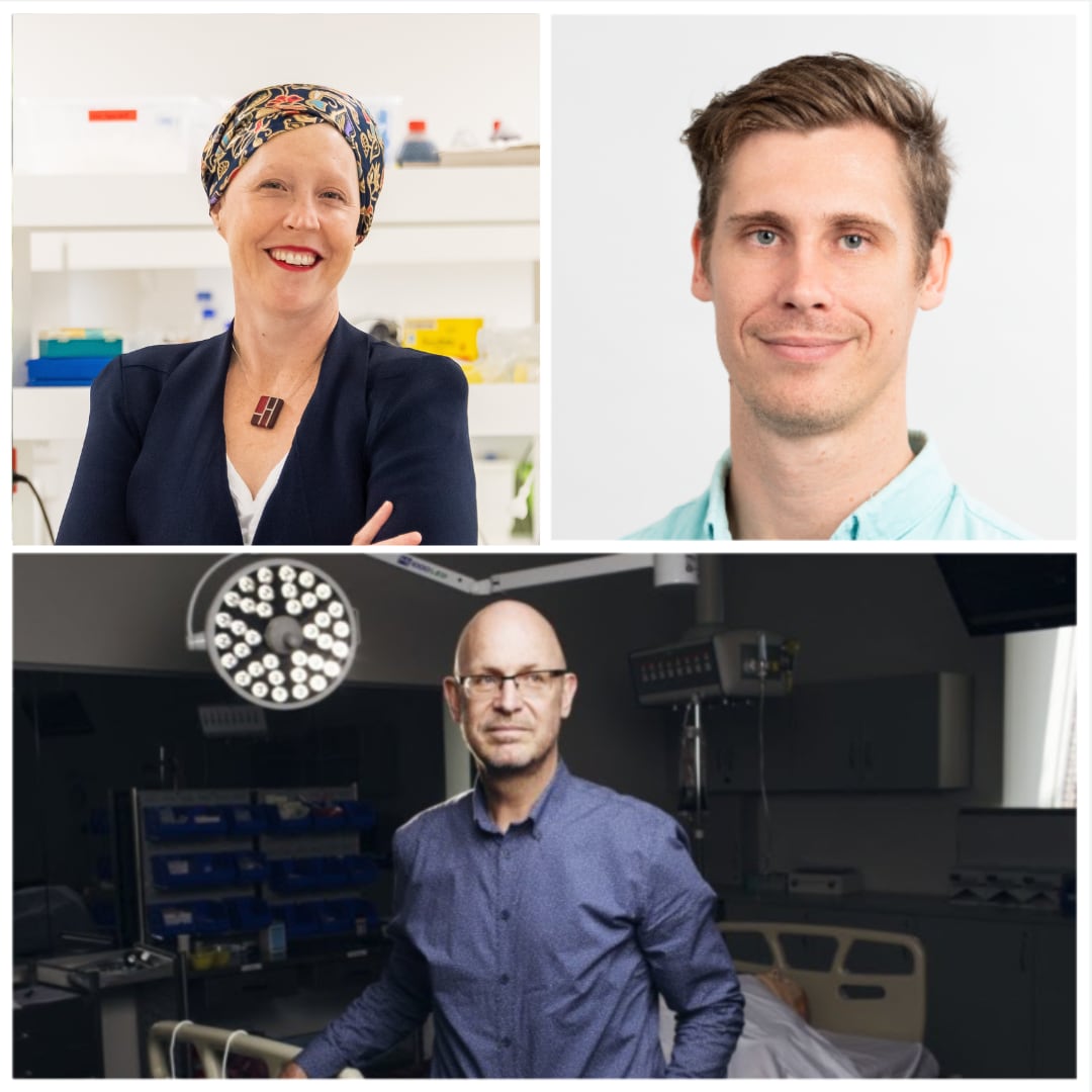 From left: Endo Axiom founders Professor Victoria Cogger, Dr Nicholas Hunt, and Professor David Le Couteur.