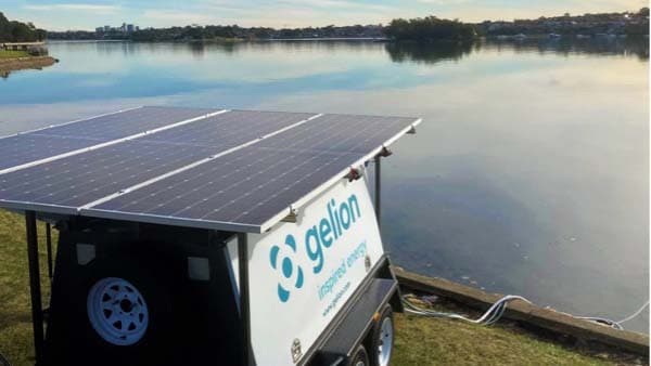 A solar desalination plant run by Gelion batteries