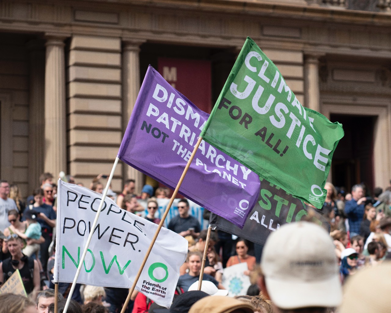 A climate protest in Melbourne. Credit: Lawrence Makoona
