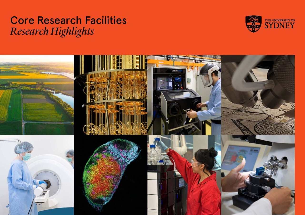 Cover of 2023 Core Research Facilities Highlights publication