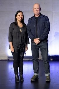 Liza Lim with Australia Council for the Arts Music Director Paul Mason