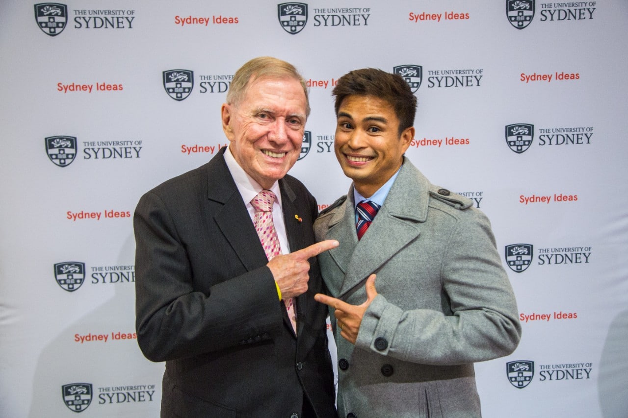 Honourable Michael Kirby and student