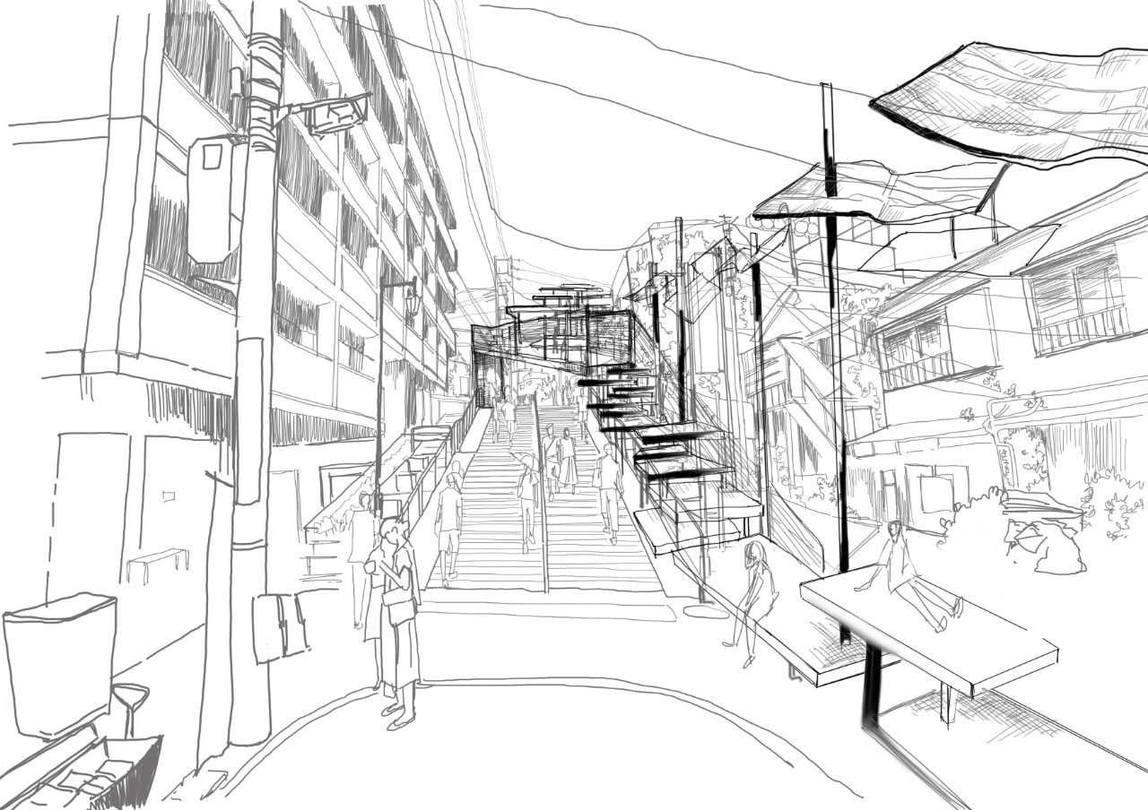 Concept sketch by Vania Alverina and Yuhan Li