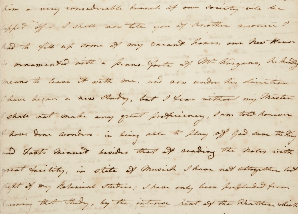 Letter to Bridget Kingdon, from Elizabeth Macarthur, Sydney, 7 March 1791, page 9; State Library of New South Wales