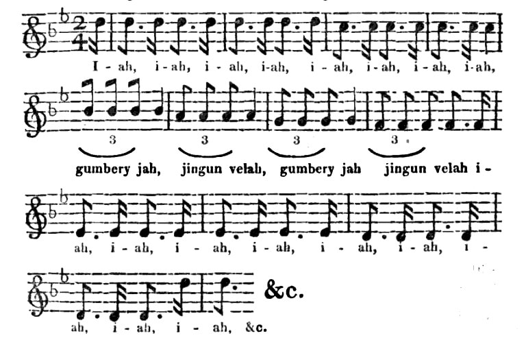 6 Iah iah gumbery iah (Harry's song) (Field 1823, 465)