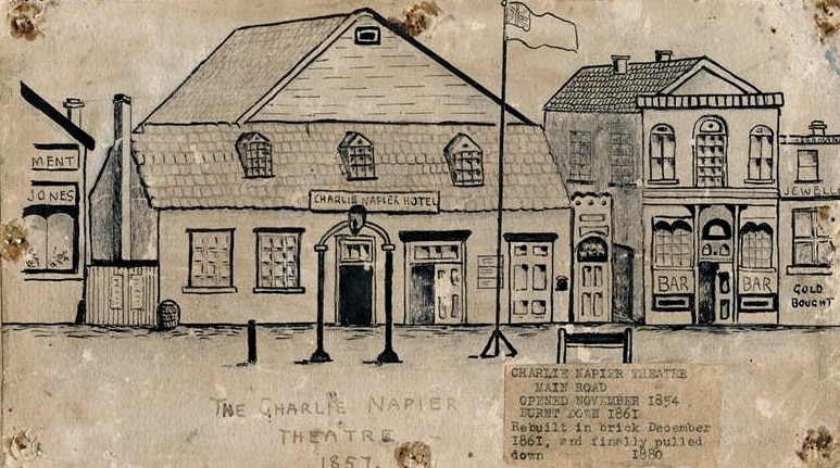 Charlie Napier Theatre, Ballarat, 1857; Ballarat Historical Society Photograph Collection